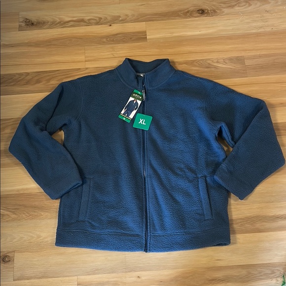 NWT Orvis Navy Fleece Half-Zip Pullover - Picture 1 of 3